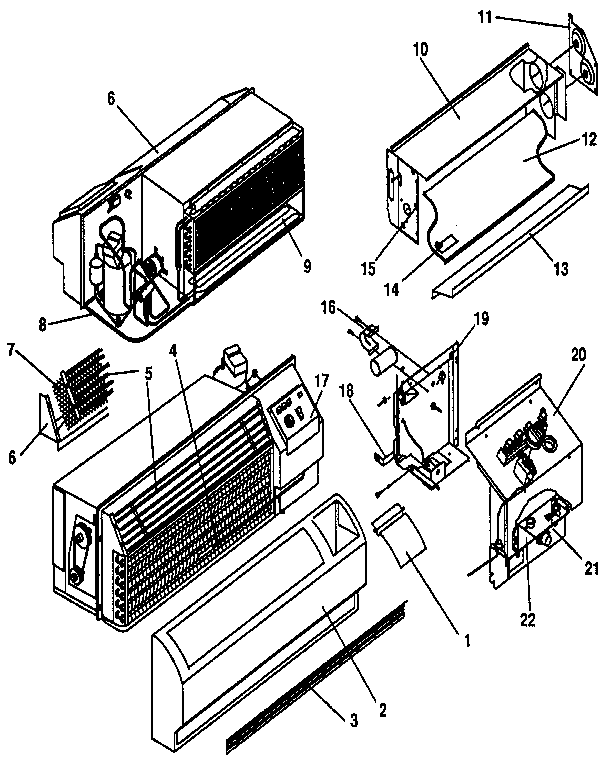 Climette/Keeprite/Zoneaire THA07K25STC non functional diagram