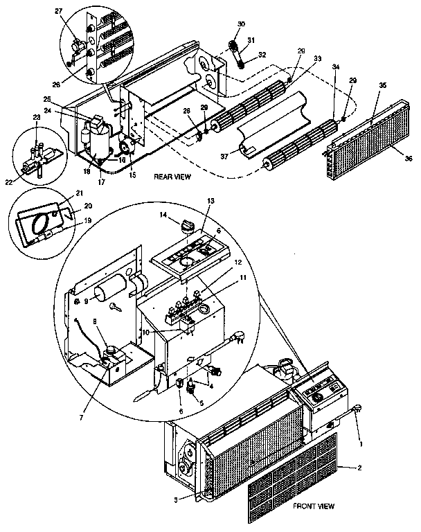 Climette/Keeprite/Zoneaire THA07R34STC functional diagram