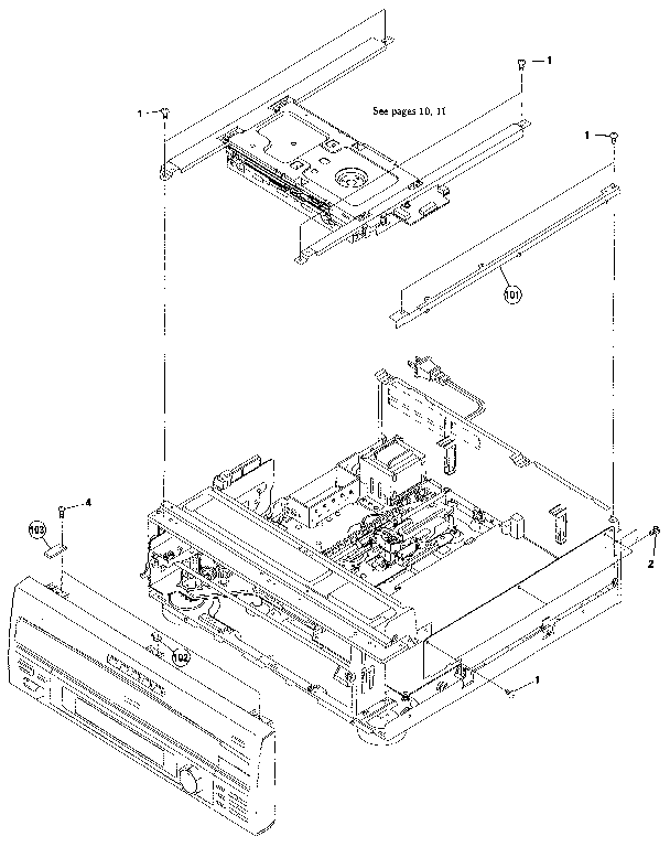 Pioneer CLD-M450 top view diagram