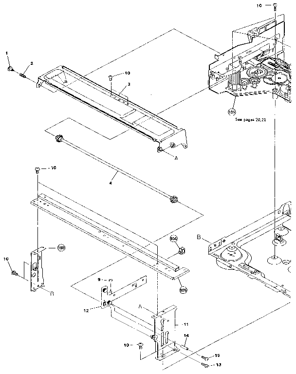 Pioneer CLD-M450 base section diagram