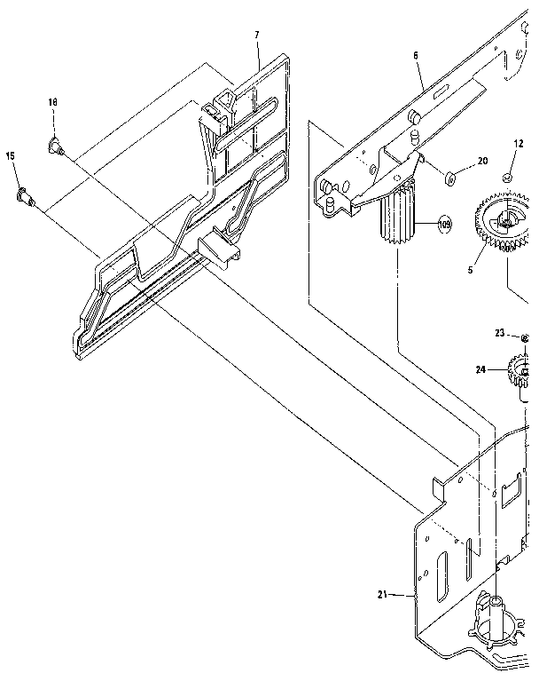 Pioneer CLD-M450 chasis section diagram