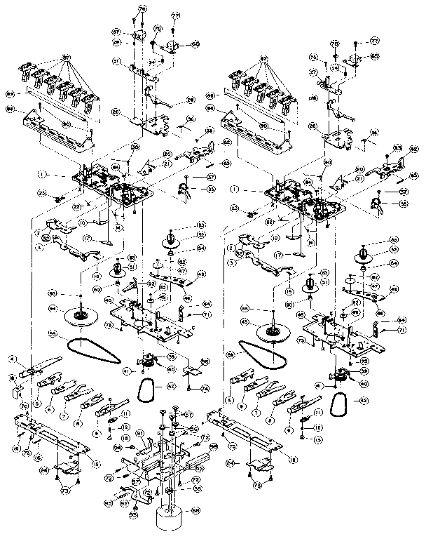 Soundesign 5871AA3 cassette deck diagram