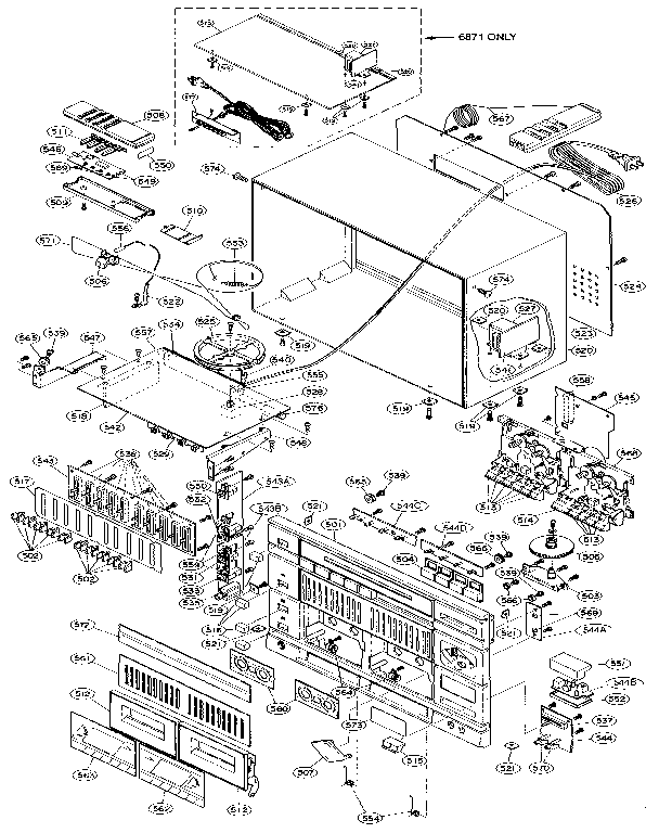 Soundesign 5871AA3 chassis diagram