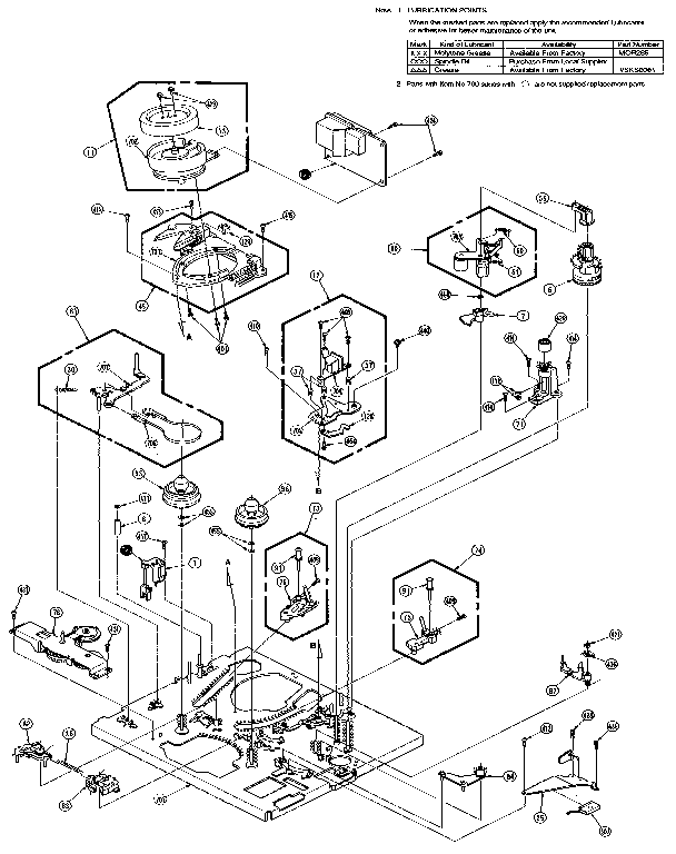 Magnavox VC4310AT01 transport section diagram