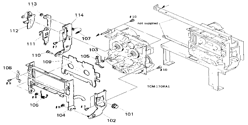 Sony HCD-H1200 md chassis section diagram