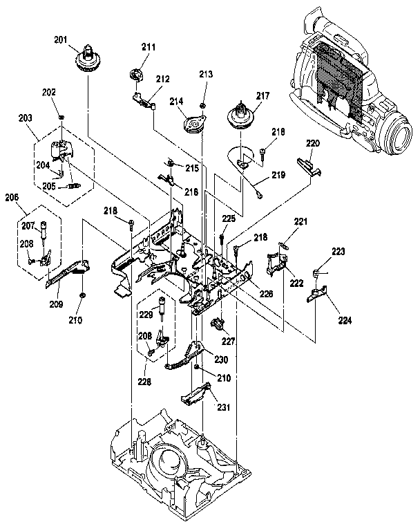 Sony CCD-FX511 ls chassis assembly diagram