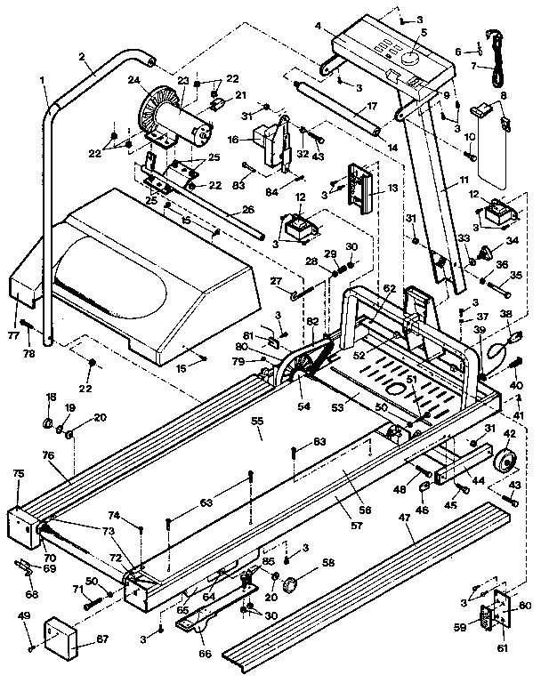 Weslo WL402020 unit parts diagram