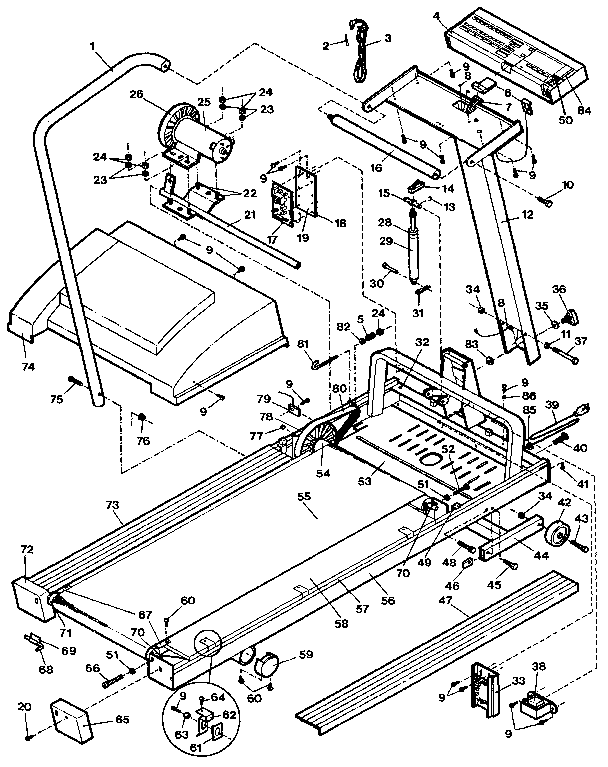 Proform PF824020 unit parts diagram