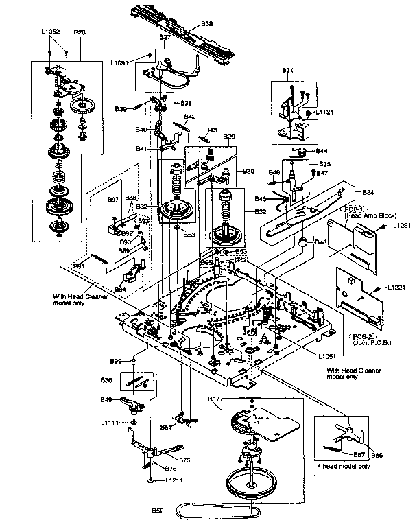 Funai SVX-2400 main brake assembly diagram