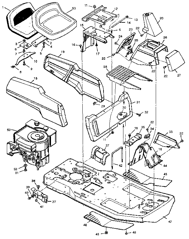 Craftsman 502255071 body chassis diagram