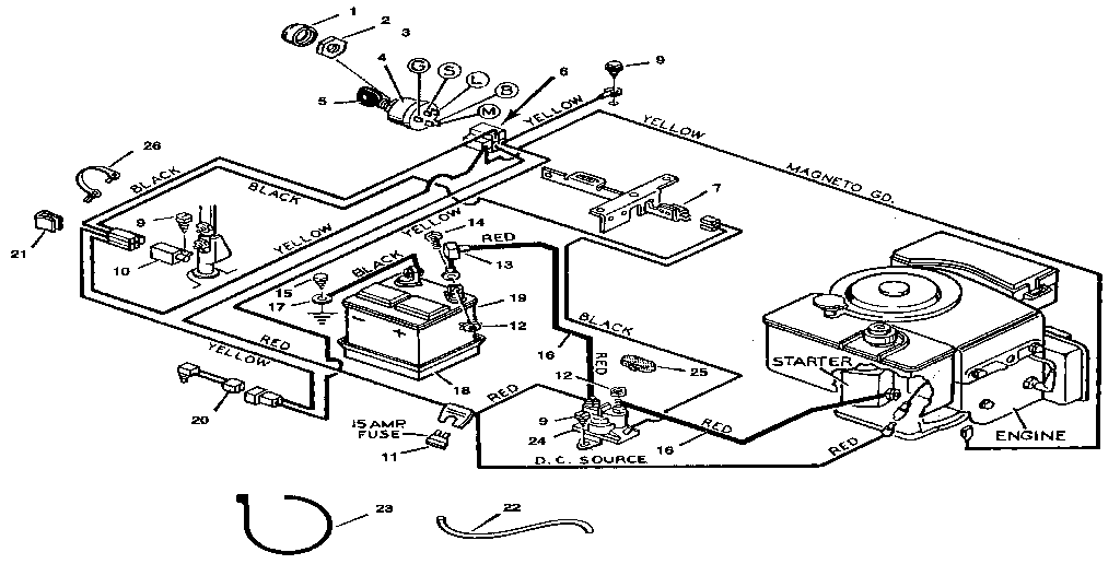 Craftsman 502255071 electrical system diagram