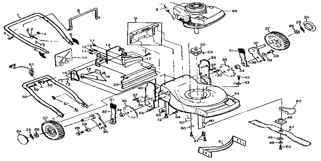 Craftsman 917373442 main frame diagram