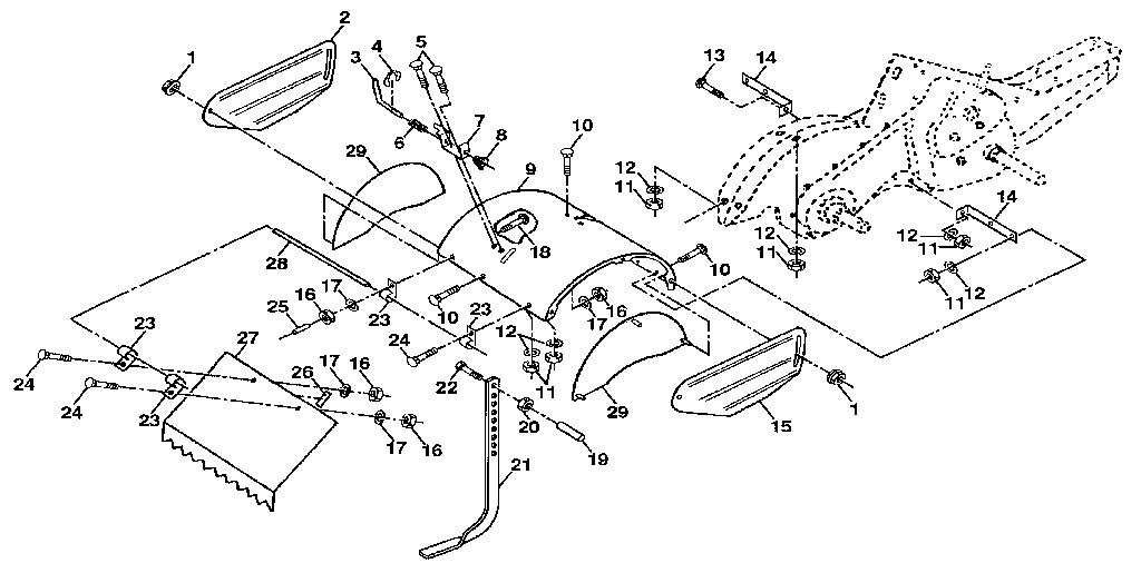 Craftsman 917299752 tine shield diagram