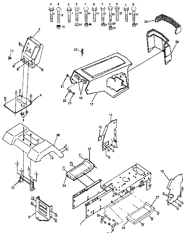 Craftsman 917255573 chassis and enclosures diagram