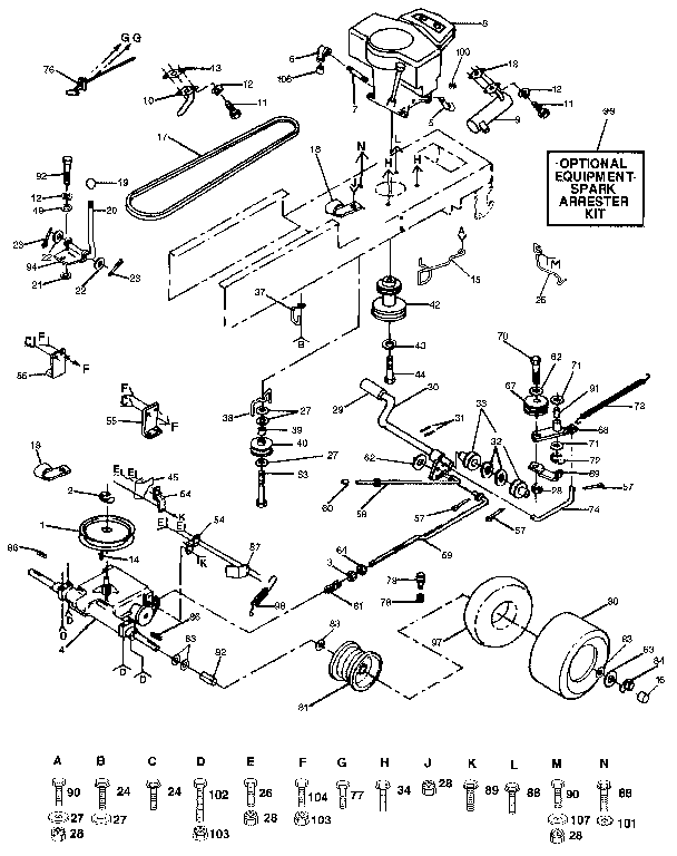 Craftsman 917258493 drive diagram