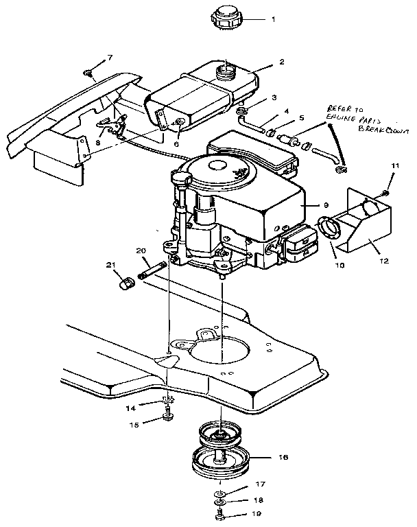 Craftsman 502255110 engine mount diagram
