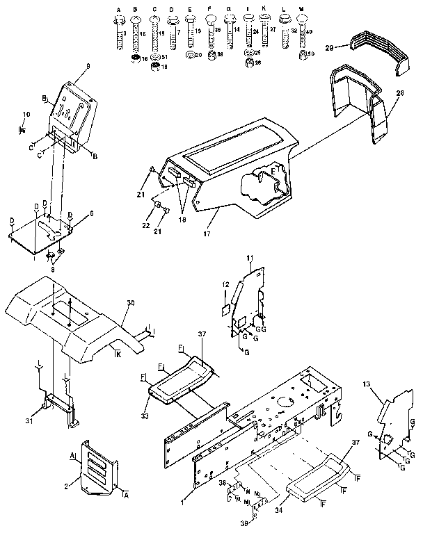 Craftsman 917255430 chassis and enclosures diagram