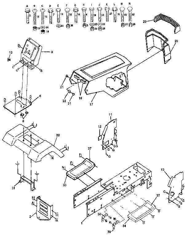 Craftsman 917255574 chassis and enclosures diagram