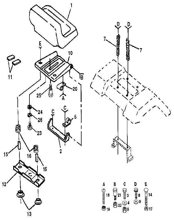 Craftsman 917255574 seat assembly diagram