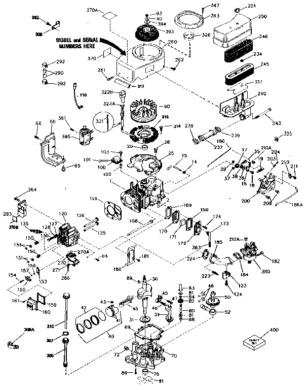 Craftsman 536255860 engine diagram