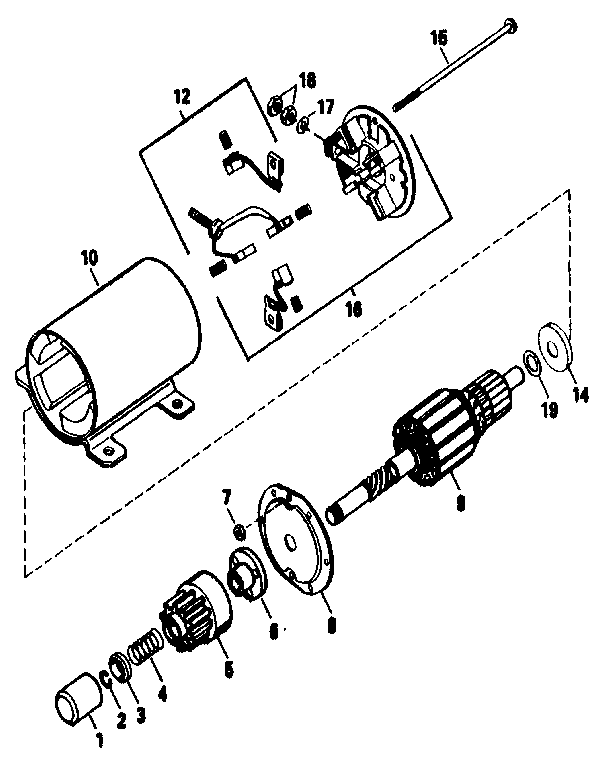 Craftsman 536255860 starter motor no. 35763a diagram