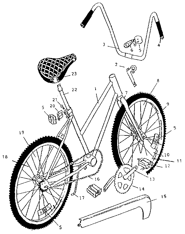 Huffy 13212 unit parts diagram