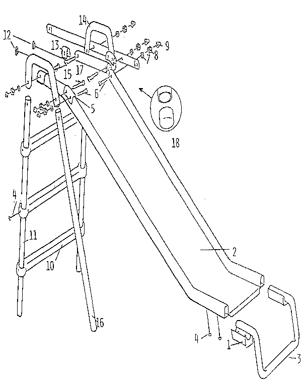 Sears 411260 slide assembly diagram