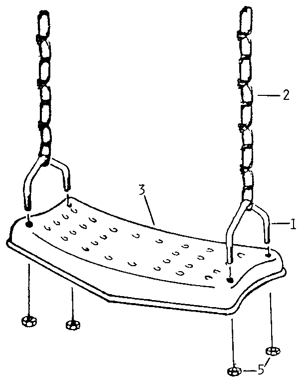 Sears 411260 swing seat assembly diagram