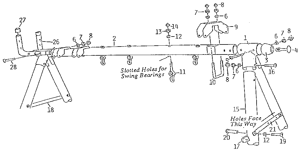 Sears 7864422 a-frame assembly diagram