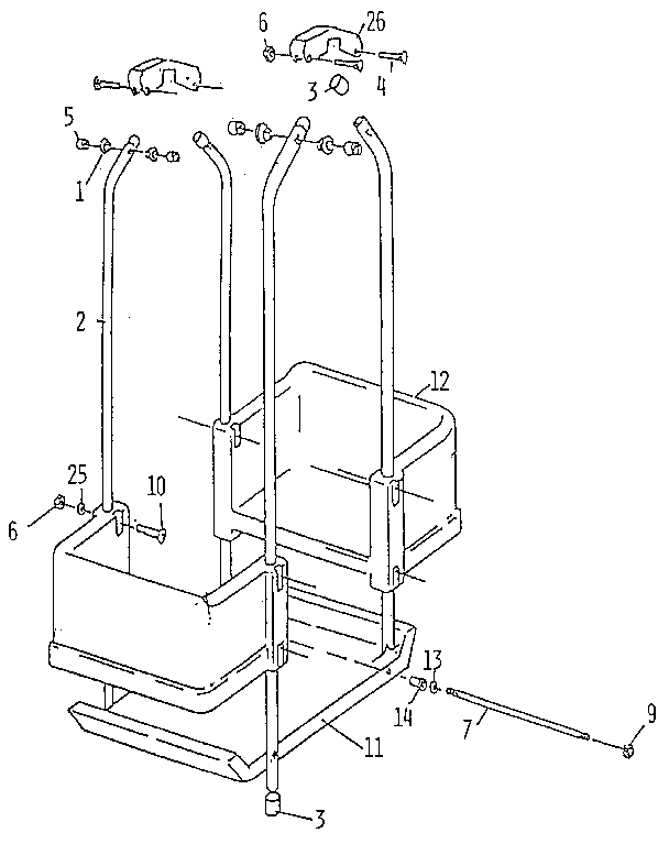 Sears 7864422 lawn swing assembly diagram