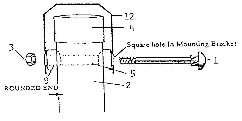 Sears 7864422 mounting bracket diagram