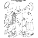 Kenmore 1163369490 dust compartment diagram