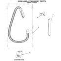 Kenmore 1163226590 hose and attachment diagram