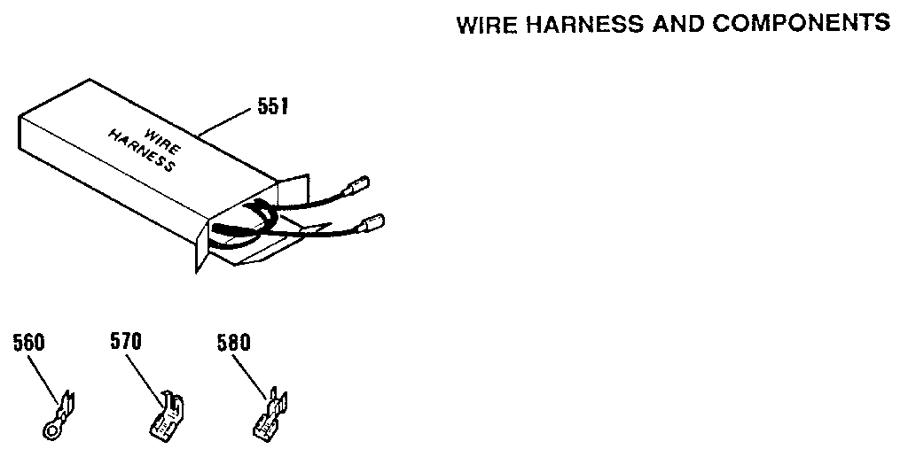Kenmore 9114712992 wire harness and components diagram