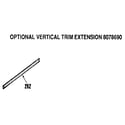 Kenmore 9114652591 optional vertical trim extension 8078690 diagram