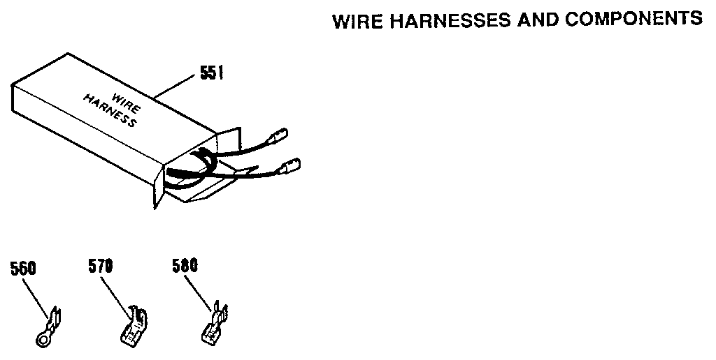 Kenmore 9114832992 wire harnesses and components diagram