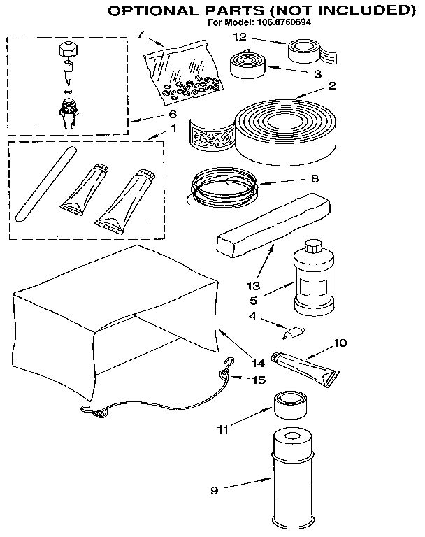 Kenmore 1068760694 optional diagram