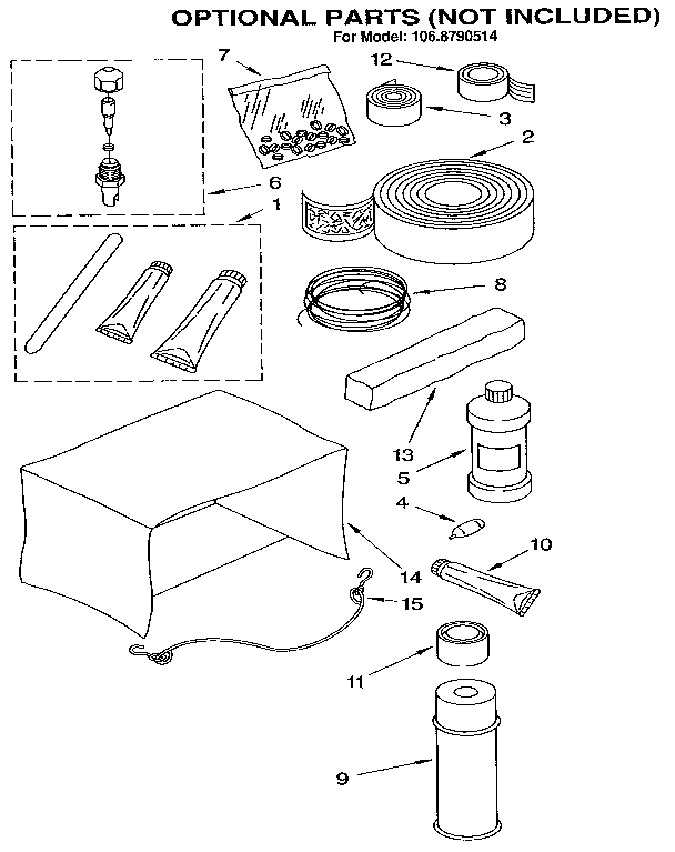 Kenmore 1068790514 optional diagram