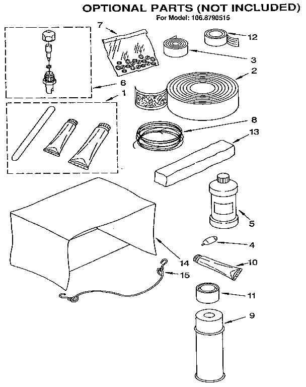 Kenmore 1068790515 optional diagram