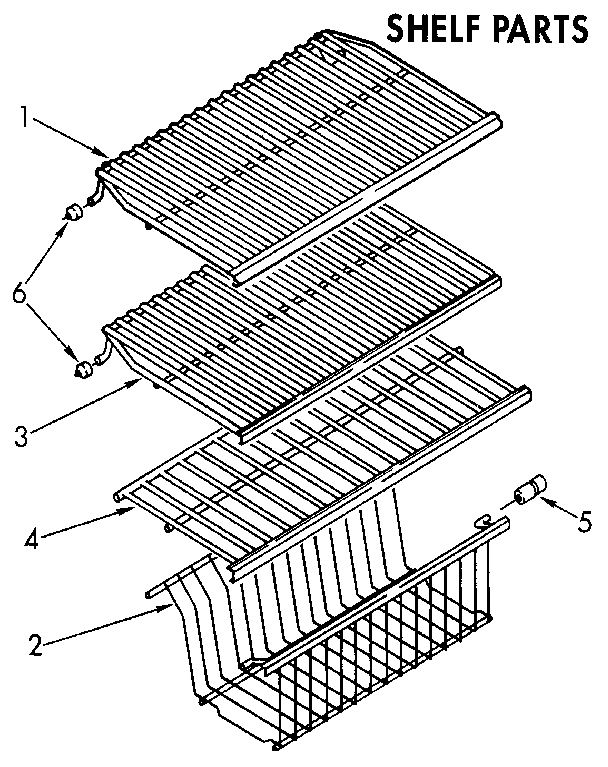 Kenmore 1069233380 shelf diagram