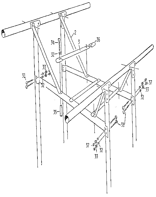 Sears 72707 hardware assembly diagram