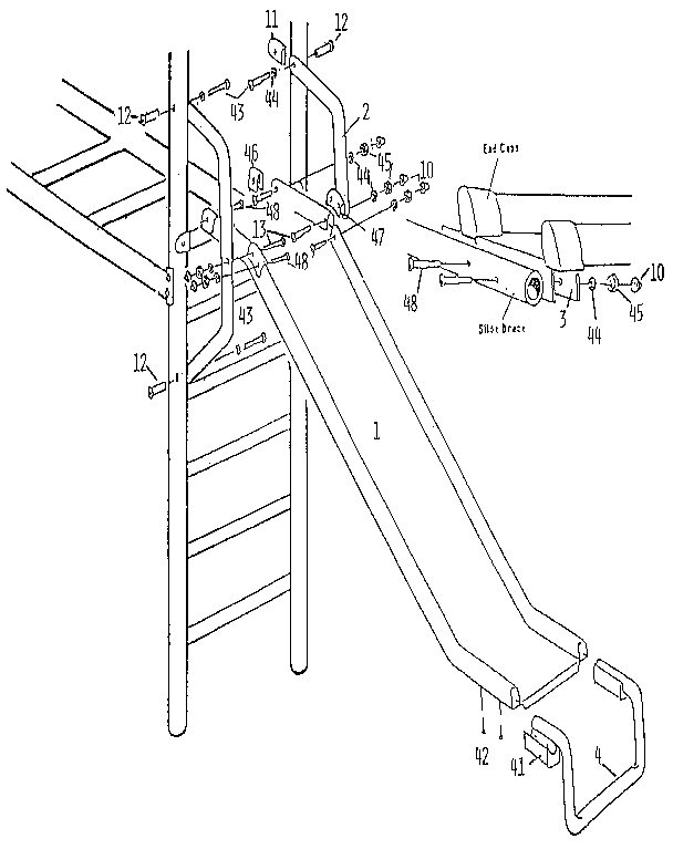 Sears 72707 slide assembly diagram