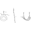 Sears 72119 gym ring, climb rope, and swing seat assembly diagram