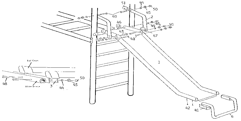 Sears 720611 slide assembly diagram