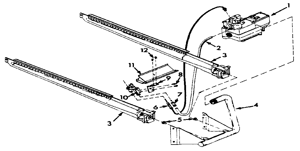 Kenmore 867766721 burner & manifold assembly diagram