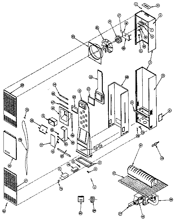 Kenmore 693F358210 functional replacement parts diagram