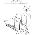 Kenmore 2539232280 cabinet diagram