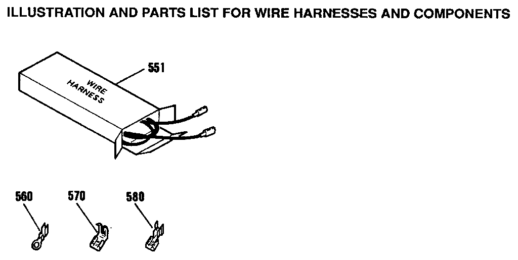Kenmore 9119382191 wire harnesses and components diagram