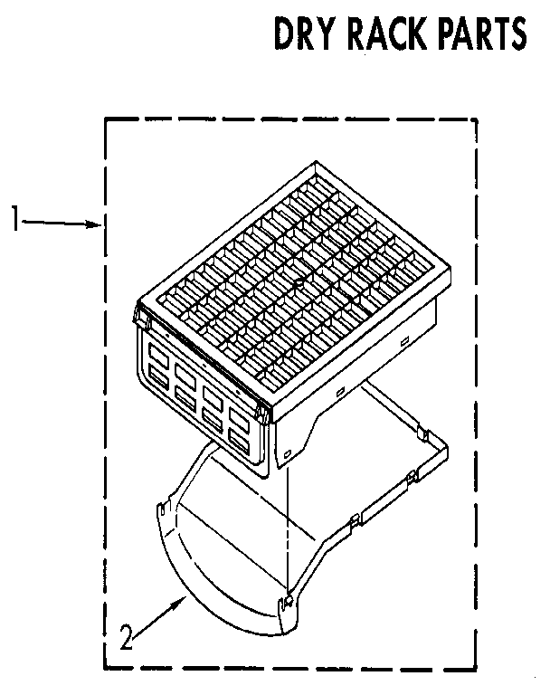 Kenmore 11097293510 dry rack diagram