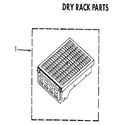 Kenmore 11096292110 dry rack diagram